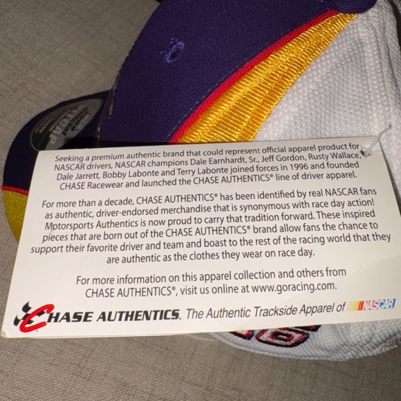 Chase Athletics | NWT Nascar Crown Royal Pit Cap | One Size Fits Most - Picture 9 of 9